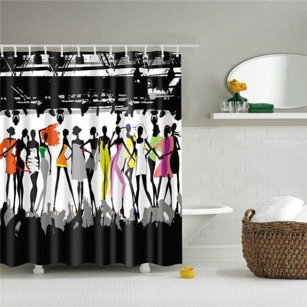 rideau de douche danse