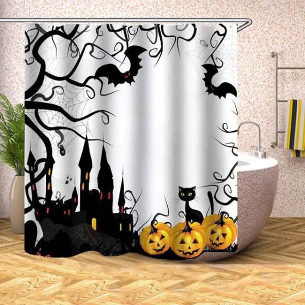 rideau de douche halloween