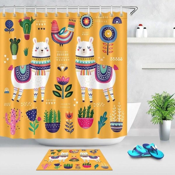 rideau de douche lama