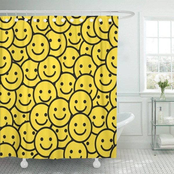 rideau de douche smiley