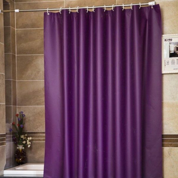 rideau de douche violet parme